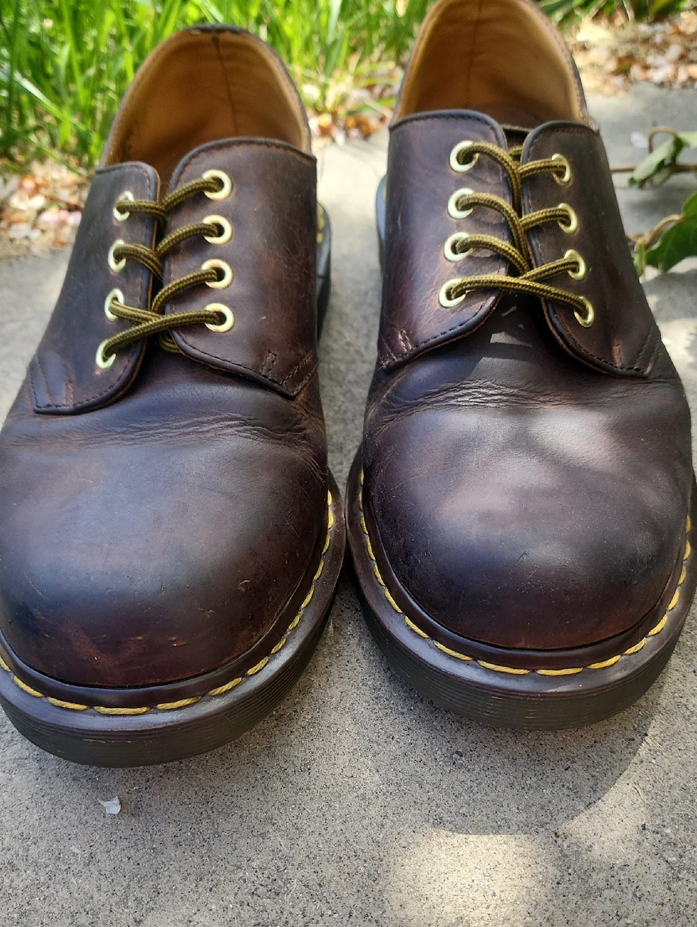 Dr. Martens Brown Leather 4-Eye Derby Oxfords - Picture 14 of 14